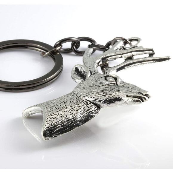 Deer Keychain - Deer Antler Keychain - Picture 4 of 9